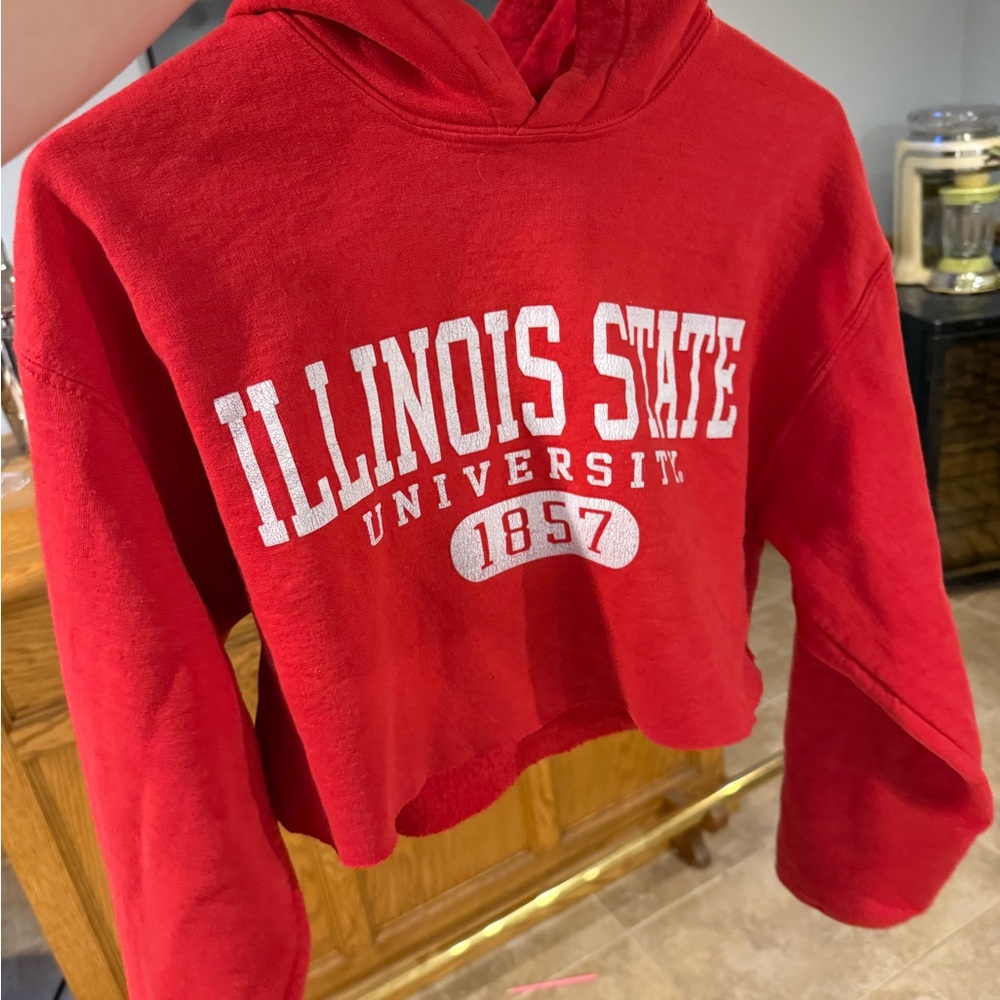 Illinois State University Red Hoodie Sweater